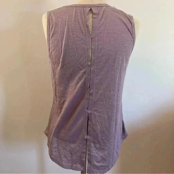Balance Collection Women's Size Large Dusty Purple Tank with Back Detail - Picture 3 of 5